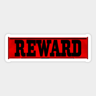 Red and black Reward Sticker